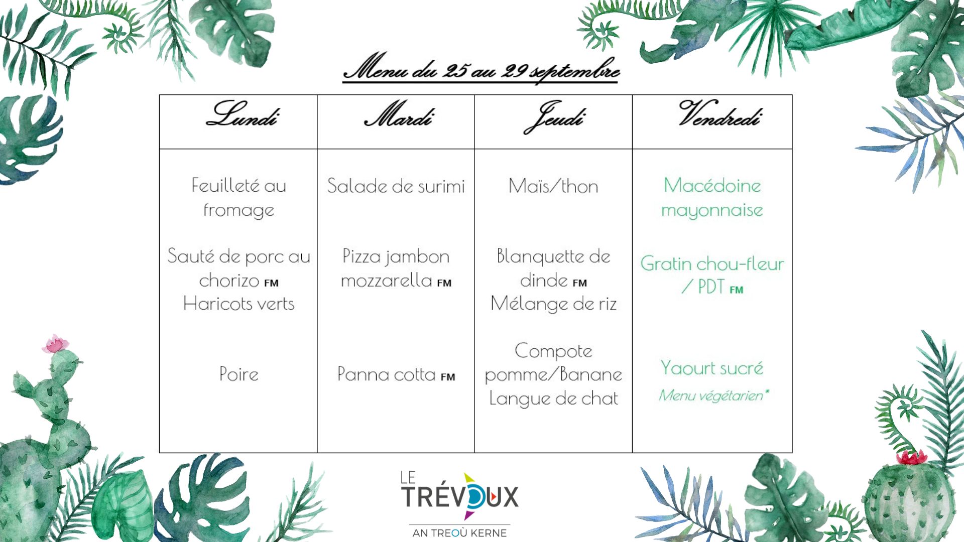 Menu Cantine scolaire(12)